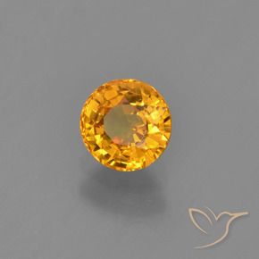 9,17 ctw natürlicher Tiefes Goldorange Saphir, Runden, VVS