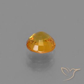 9,17 ctw natürlicher Tiefes Goldorange Saphir, Runden, VVS