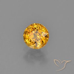 9,17 ctw natürlicher Tiefes Goldorange Saphir, Runden, VVS