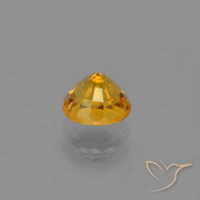 9,17 ctw natürlicher Tiefes Goldorange Saphir, Runden, VVS