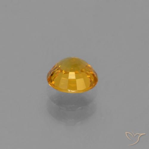 9,17 ctw natürlicher Tiefes Goldorange Saphir, Runden, VVS-VS