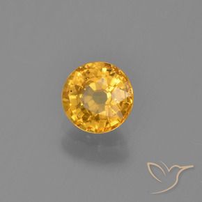 9,17 ctw natürlicher Tiefes Goldorange Saphir, Runden, VS
