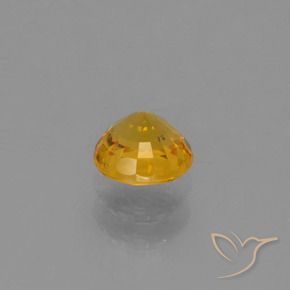 9,17 ctw natürlicher Dunkelgolden Saphir, Runden, VVS