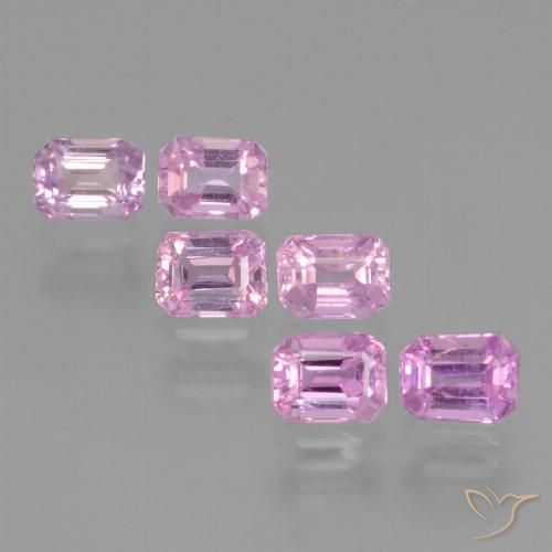 1.74 ct natürliche Helles Royal Lila Pink Saphir-Edelsteine, Oktagonschliff, VS