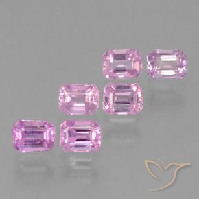 1.74 ct natürliche Helles Royal Lila Pink Saphir-Edelsteine, Oktagonschliff, VS