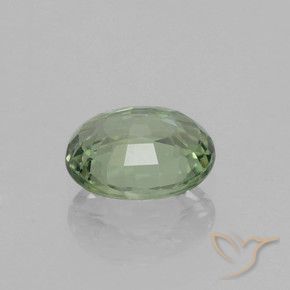 9,17 ctw natürlicher Medium Light Green Saphir, Oval, VVS-VS