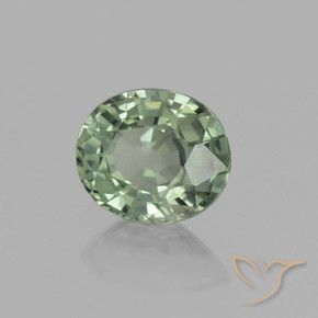 9,17 ctw natürlicher Medium Light Green Saphir, Oval, VVS-VS