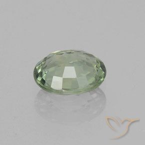 9,17 ctw natürlicher Waldgrün Saphir, Oval, VVS