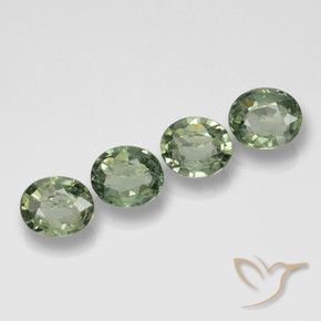 2.98 ct natürliche Waldgrün Saphir-Edelsteine, Oval, VVS