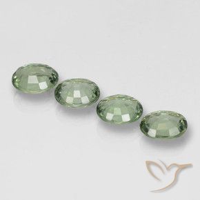 2.98 ct natürliche Waldgrün Saphir-Edelsteine, Oval, VVS