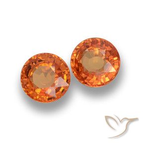 1.16 ct natürliche Mittelorange Saphir-Edelsteine, Runden, VVS-VS