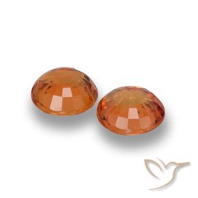 1.16 ct natürliche Mittelorange Saphir-Edelsteine, Runden, VVS-VS