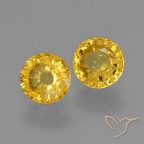 1.16 ct natürliche Golden Saphir-Edelsteine, Runden, VVS-VS