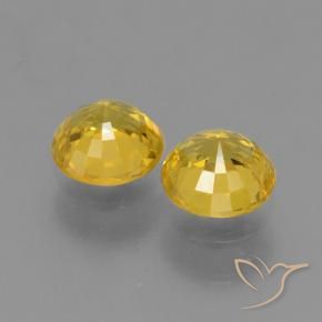 1.16 ct natürliche Golden Saphir-Edelsteine, Runden, VVS-VS