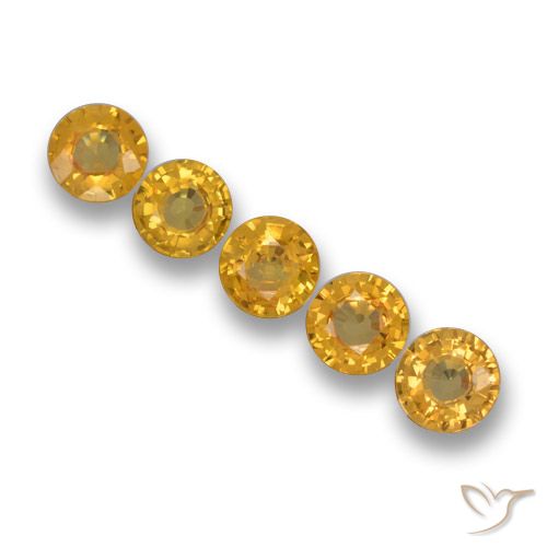2.47ctw Natürlicher Dunkelgolden Saphir, Runden, VVS-VS
