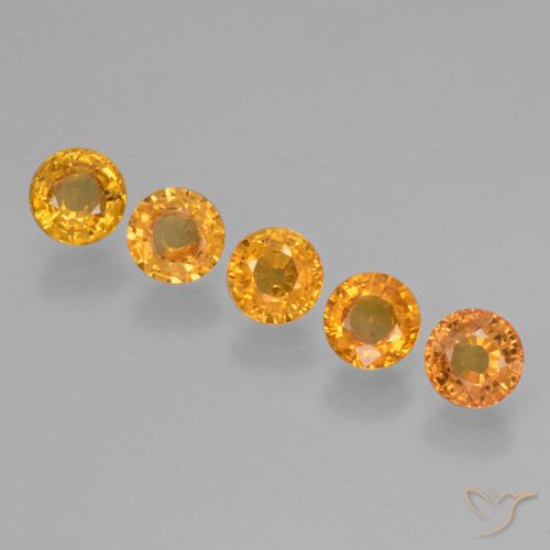 2.71ctw Natürlicher Golden Saphir, Runden, VVS-VS