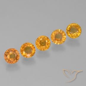 2.71 ct natürliche Golden Saphir-Edelsteine, Runden, VVS-VS