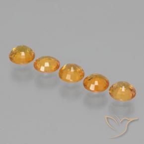 2.71 ct natürliche Golden Saphir-Edelsteine, Runden, VVS-VS
