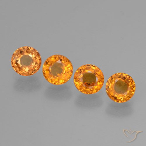 2.36ctw Natürlicher Golden Saphir, Runden, VVS-VS