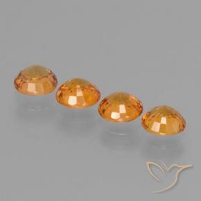 2.36 ct natürliche Golden Saphir-Edelsteine, Runden, VVS-VS