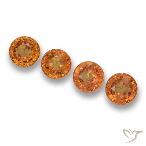 2.75ctw Natürlicher Aprikose Orange Saphir, Runden, VVS-VS