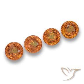 2.75 ct natürliche Aprikose Orange Saphir-Edelsteine, Runden, VVS-VS
