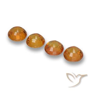 2.75 ct natürliche Aprikose Orange Saphir-Edelsteine, Runden, VVS-VS