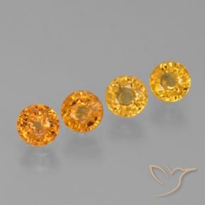 2.69 ct natürliche Mittelorange Saphir-Edelsteine, Runden, VVS-VS