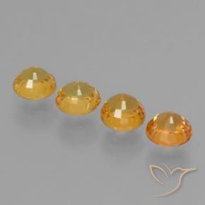 2.69 ct natürliche Mittelorange Saphir-Edelsteine, Runden, VVS-VS