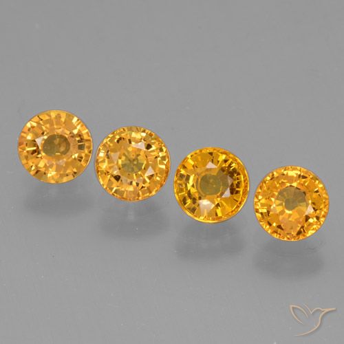 2.56ctw Natürlicher Aprikose Orange Saphir, Runden, VVS-VS