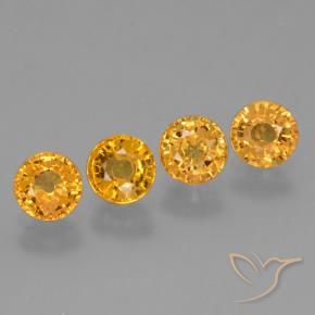2.56 ct natürliche Aprikose Orange Saphir-Edelsteine, Runden, VVS-VS