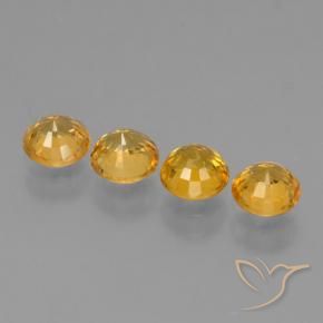 2.56 ct natürliche Aprikose Orange Saphir-Edelsteine, Runden, VVS-VS