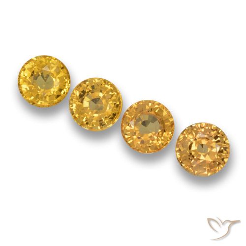 2.65ctw Natürlicher Golden Saphir, Runden, VVS-VS