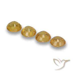 2.65 ct natürliche Golden Saphir-Edelsteine, Runden, VVS-VS