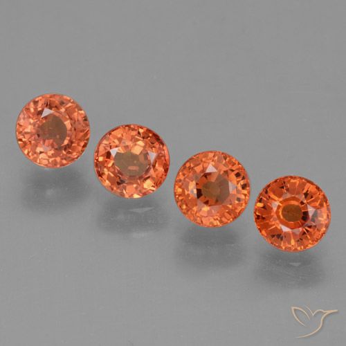 2.79ctw Natürlicher Feuerorange Saphir, Runden, VVS-VS