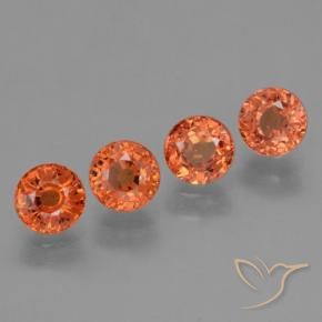 2.79 ct natürliche Feuerorange Saphir-Edelsteine, Runden, VVS-VS