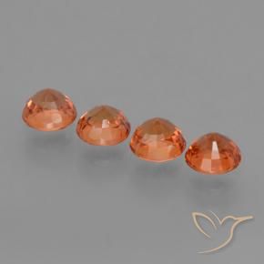 2.79 ct natürliche Feuerorange Saphir-Edelsteine, Runden, VVS-VS
