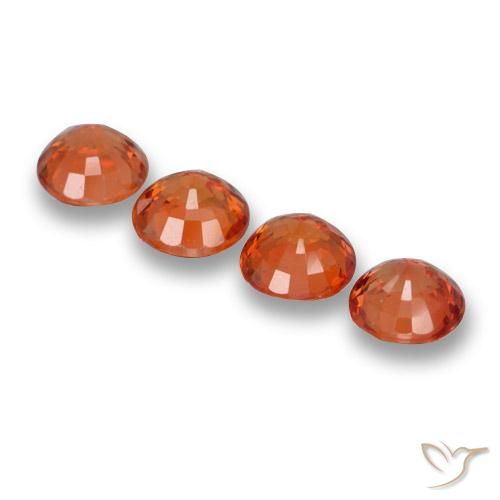2.44 ct natürliche Intensives Rot Saphir-Edelsteine, Runden, VVS-VS
