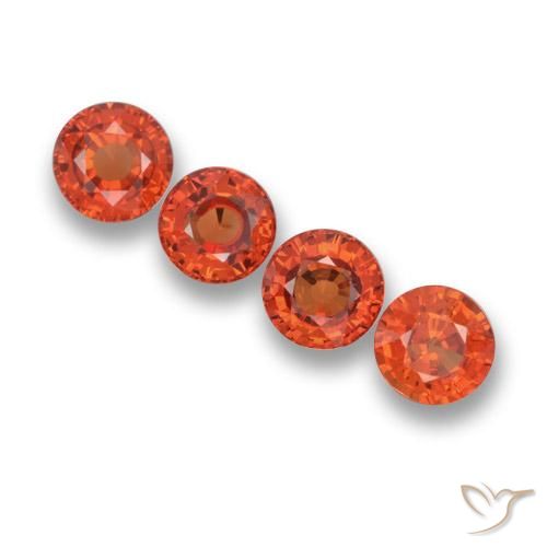2.66ctw Natürlicher Warmes Orange Saphir, Runden, VVS-VS
