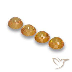 2.11 ct natürliche Honig-orange Saphir-Edelsteine, Runden, VVS-VS
