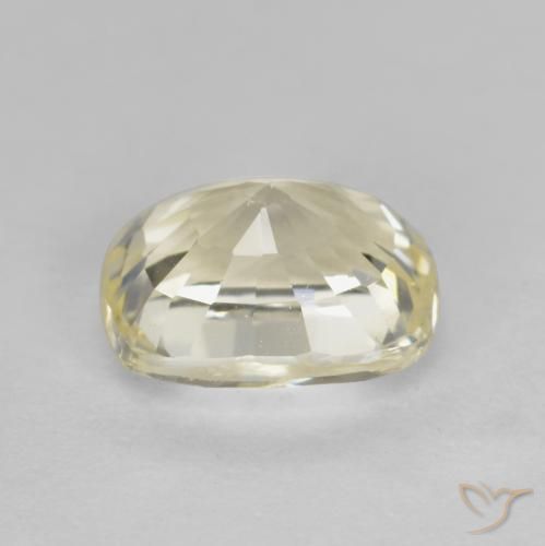 9,17 ctw natürlicher hellgelb Saphir, Kissen, VVS-VS