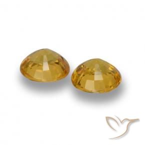 1.14 ct natürliche Golden Saphir-Edelsteine, Runden, VVS-VS