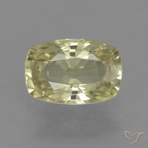 1.13ct Natürlicher Mittelgelb Saphir, Kissen, VS