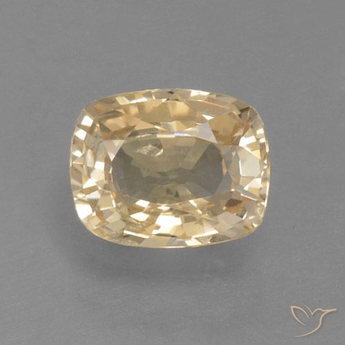 1.09ct Natürlicher Creme Saphir, Kissen, VS