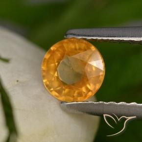 9,17 ctw natürlicher Tiefes Orange-Gold Saphir, Runden, VS