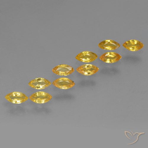 1.77ctw Natürlicher Golden Saphir, Marquise, VS