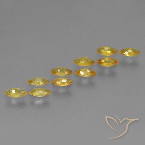 1.77 ct natürliche Golden Saphir-Edelsteine, Marquise, VS