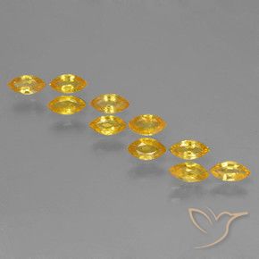 1.76 ct natürliche Golden Saphir-Edelsteine, Marquise, VS