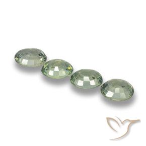 3.12 ct natürliche Waldgrün Saphir-Edelsteine, Oval, VVS-VS