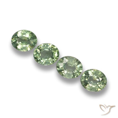 3.32ctw Natürlicher Waldgrün Saphir, Oval, VVS-VS